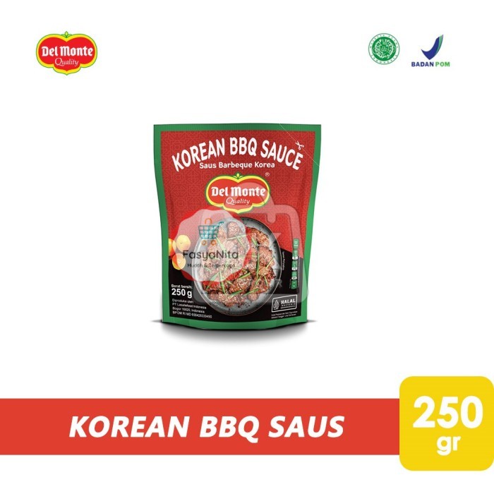 

Saus BBQ Korea Delmonte / Korean Barbeque Sauce (Pouch Merah 250gr) - FasyAnita Mart Denpasar