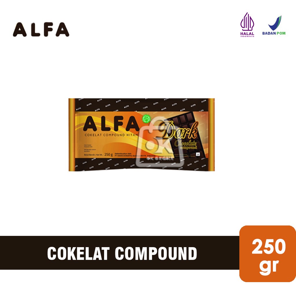 

Dark Chocolate Compound ALFA / Cokelat Batang (250 gr)