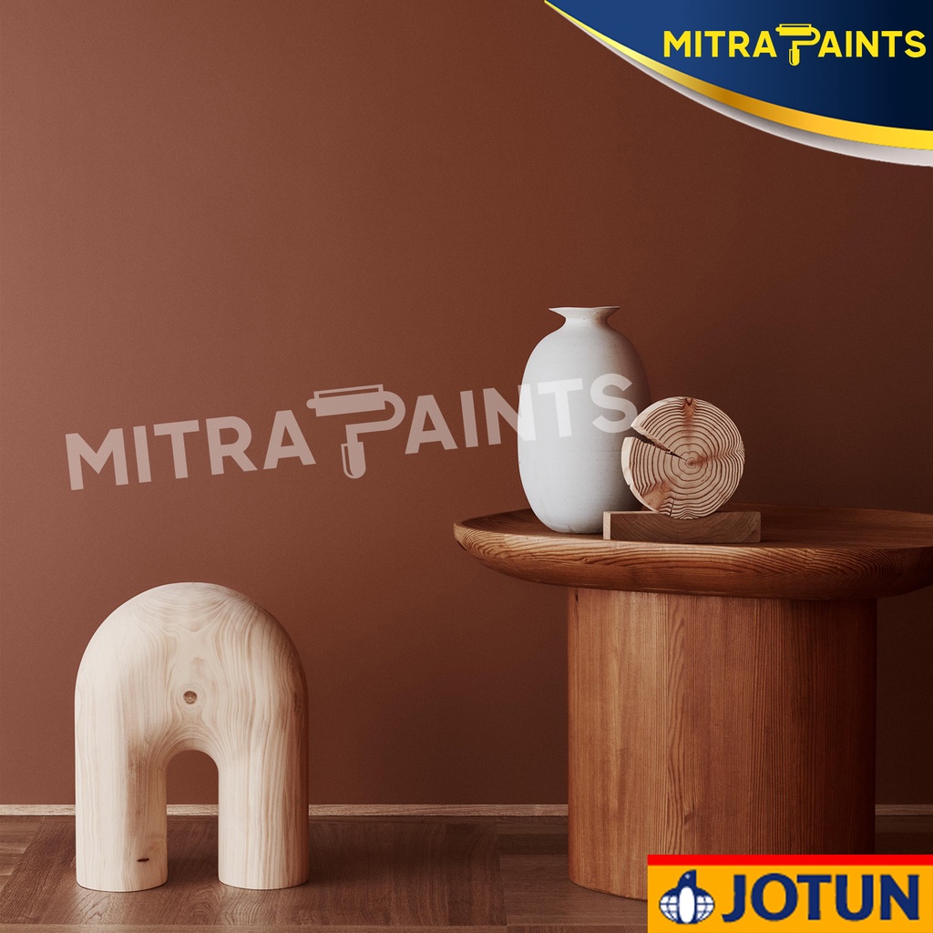 CAT TEMBOK JOTUN INTERIOR EKSTERIOR GROUNDED RED 20144 / COKLAT MERAH