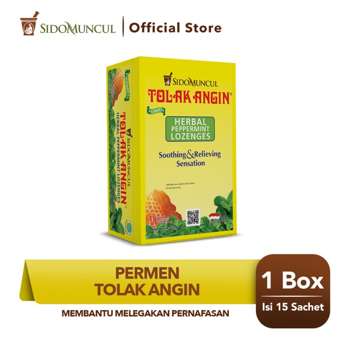 

✨PROMO✨ -Sido Muncul Permen Tolak Angin 15's - Melegakan Pernafasan