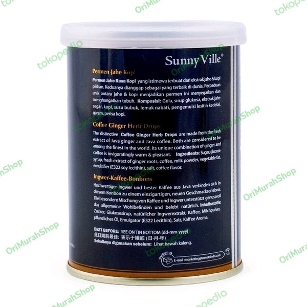 

✨PROMO✨ -Golden Ginger Coffee Sunny Ville 150gr Pemen Herbal Rasa Jahe Kopi