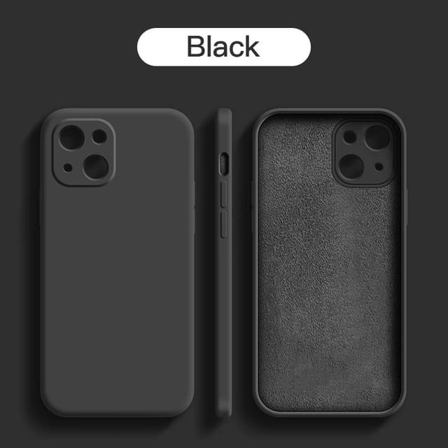 Casing IPHONE 13 14 PRO MAX 14 PLUS SQUARE SILICONE CASE MICROFIBER