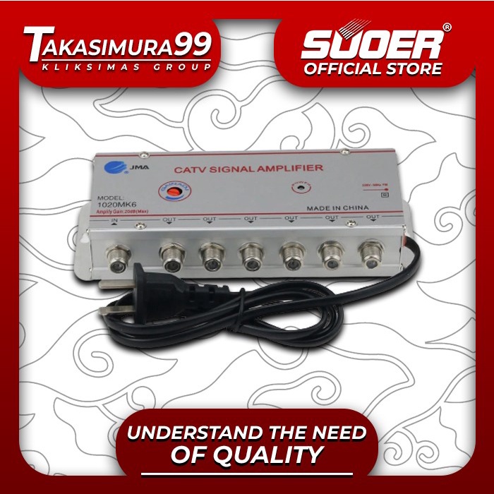 BOOSTER CATV AMPLIFIER JMA-1020 MK6 6WAY