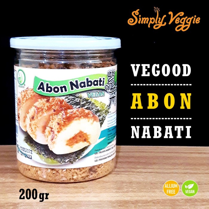 

Vegood Abon Nabati Vegan / Abon Vegetarian / Vegetarian Meat Floss