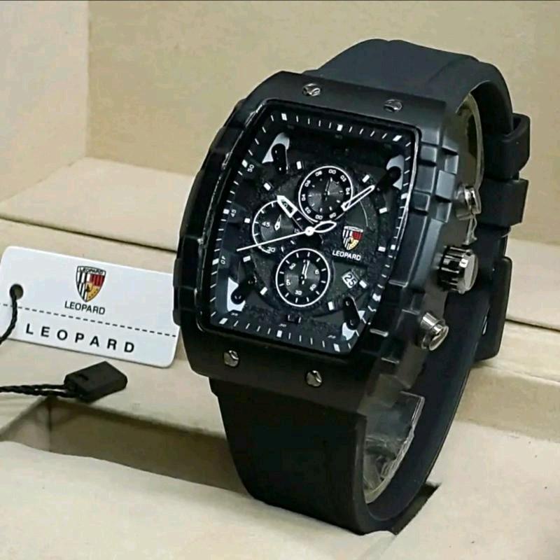 Jam Tangan Pria Analog LEOPARD RM01 ORIGINAL RENANG Anti Air Diameter 4,4cm Tanggal Aktif Tahan air