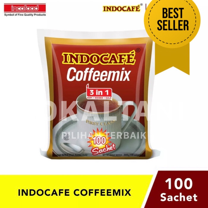 

Kopi Indocafe CoffeeMix 1 Pack isi 100 Sachet Original