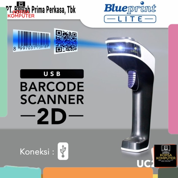 Alat Scan Barcode BLUEPRINT Barcode Scanner CCD 2D Auto Scan USB BP-UC200 Scaner Barcode Kasir Pemba