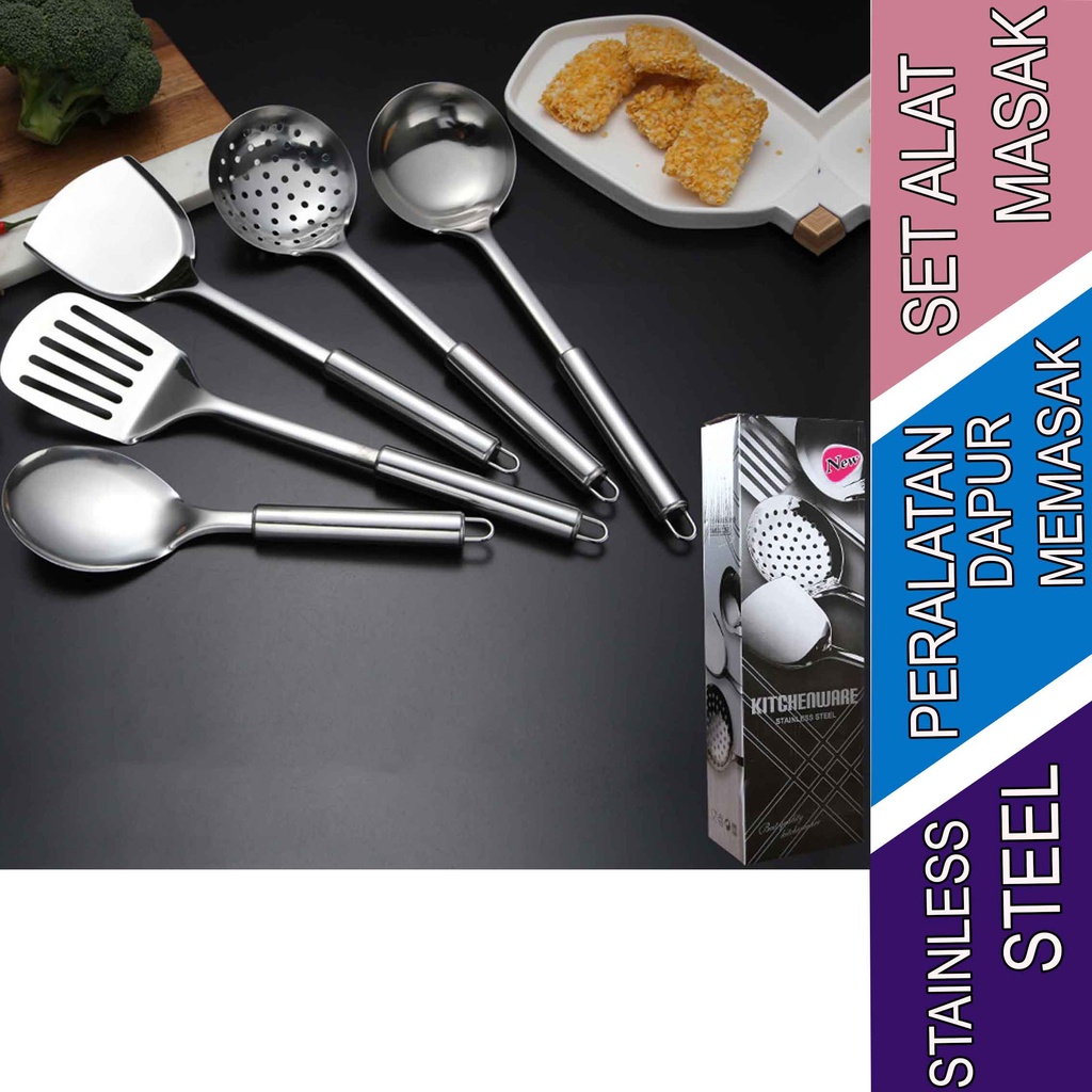 Alat Masak Multifungsi - Set Alat Masak - Peralatan Masak Stainless