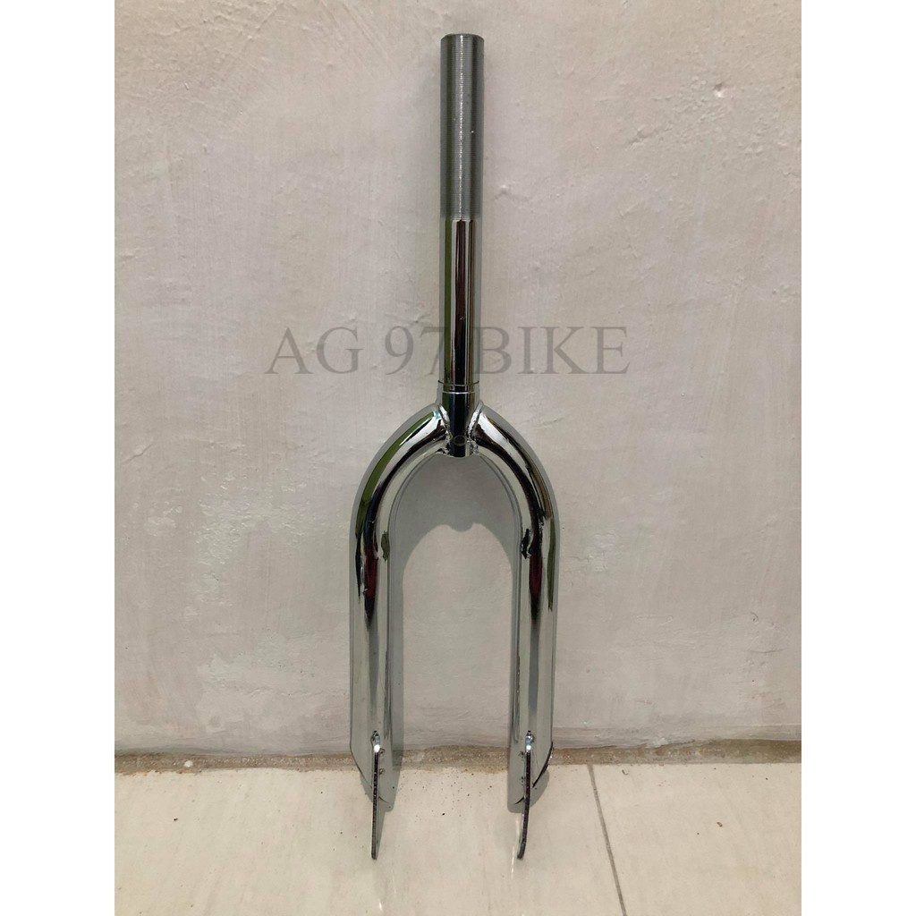FORK GARPU DEPAN SEPEDA BMX / MINION / MINITREK 20 (ukuran ban 20) CHROME