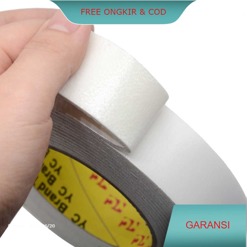

Perekat Double Tape Acrylic Adhesive No Trace Sticker J4703 Vellorystore