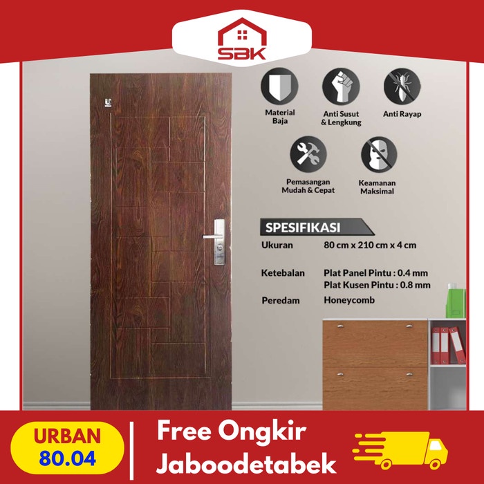 Pintu Baja | Pintu Rumah | Pintu Fortress 80x210 Urban 80.04