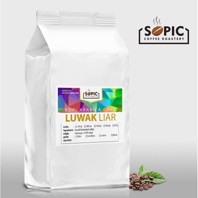 

Kopi Luwak Liar Arabica Gayo 1Kg (Biji/Bubuk) - Bubuk Halus