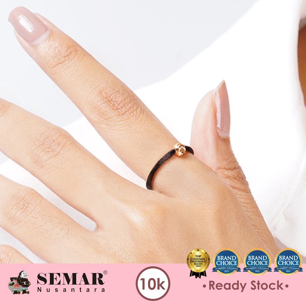 Cincin Tali Emas Bola Mrican Gold 10K Semar Nusantara