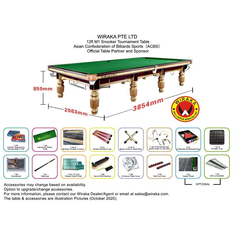 meja snooker/snooker table wiraka