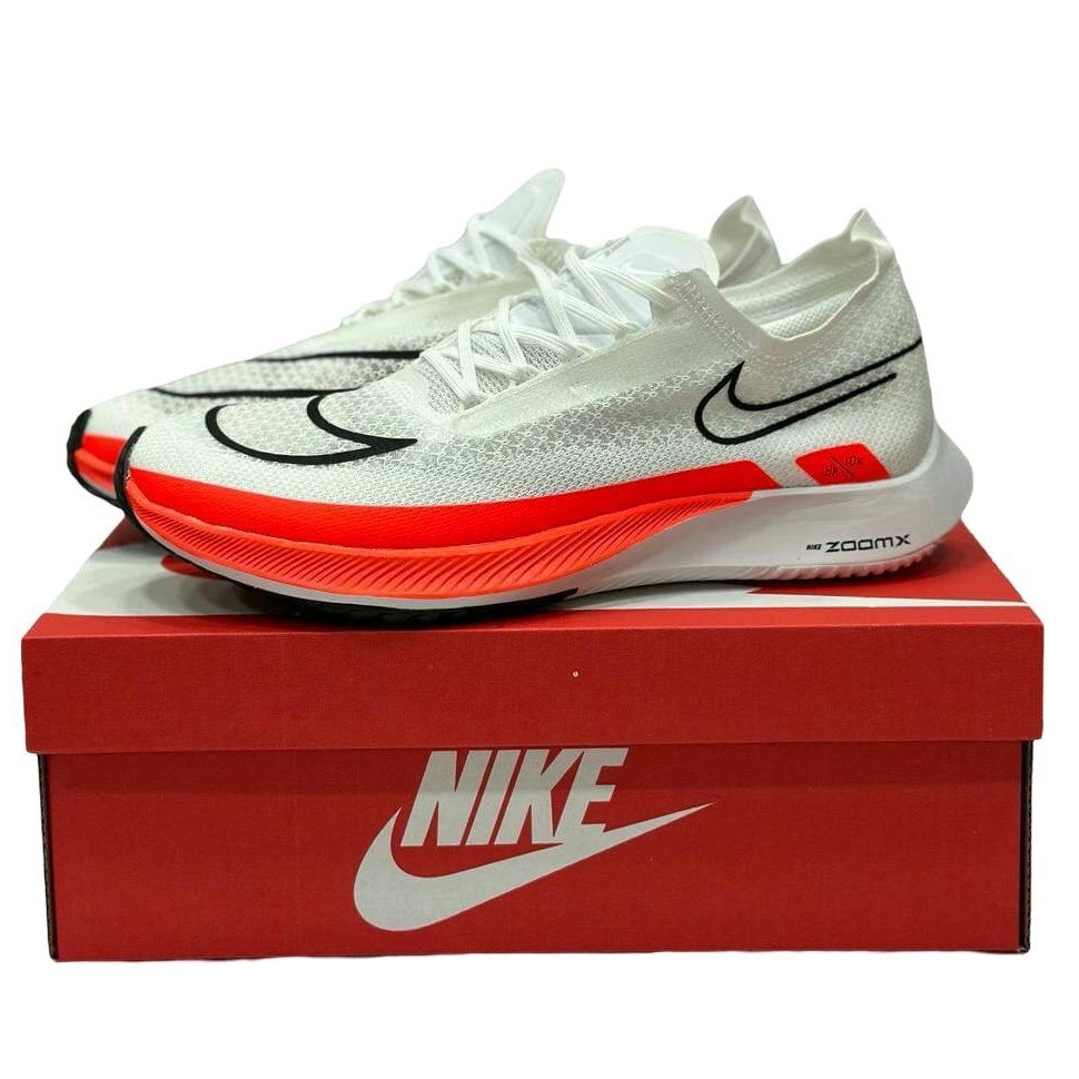 Sepatu ZoomX Streakfly White Solar Red High Premium Original