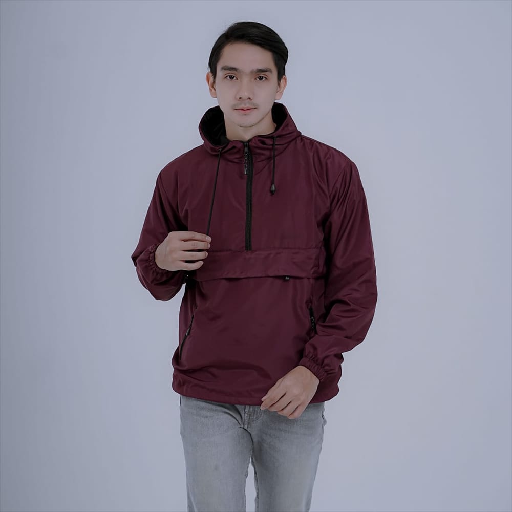 Terbaru Jaket Parasut Pria Wanita Jacket Zipper Polos Kantong Depan Kanguru Distro Original Jumbo Pr