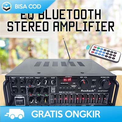 MIXER AUDIO AMPLIFIER BLUETOOTH MINI ORI SUNBUCK KARAOKE HOME THEATER