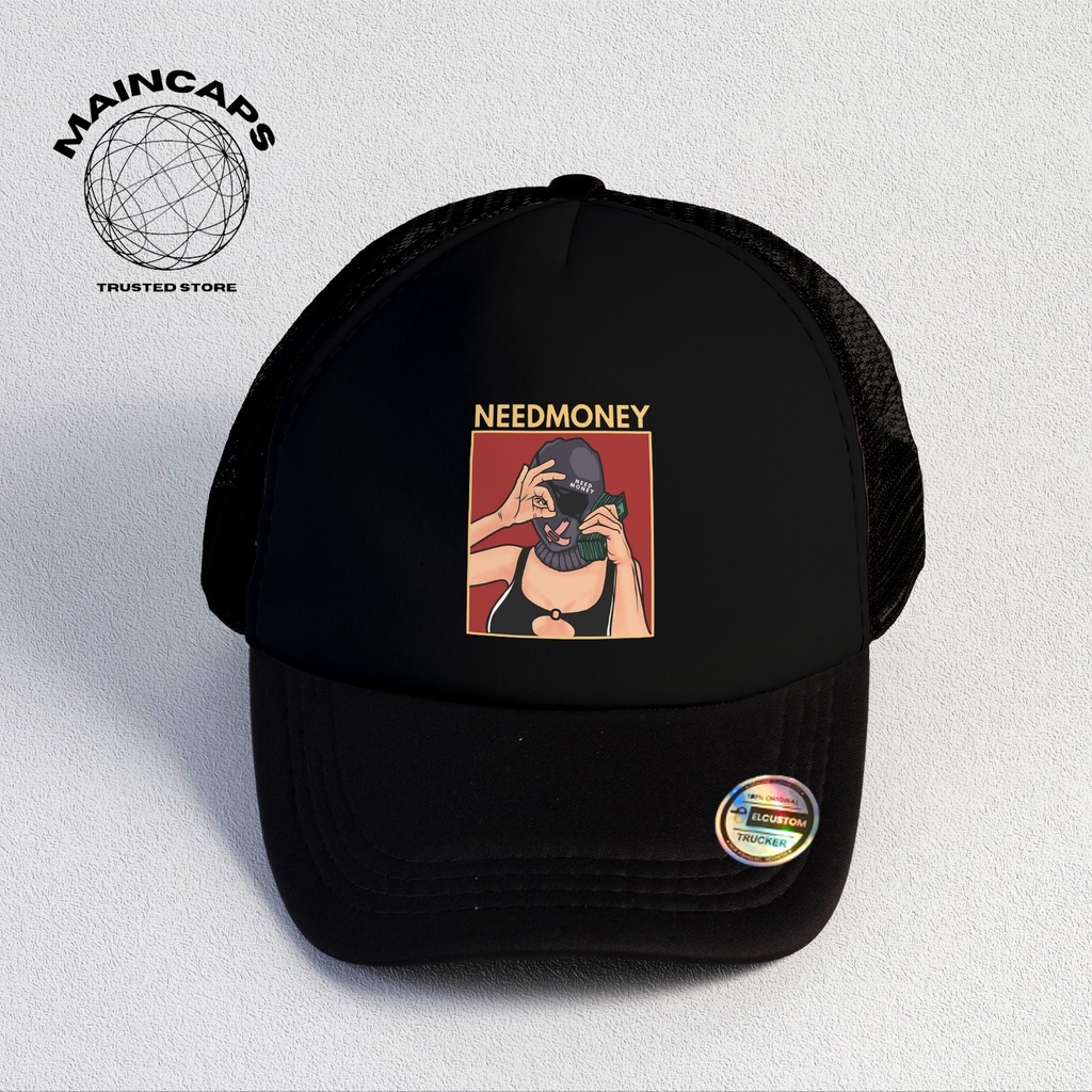 Need Money | Topi Trucker | Topi Jaring | Topi Jaring | Topi Distro | Topi Pria | Caps | Trucker | T