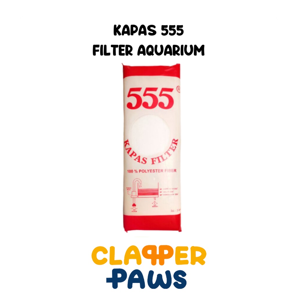 555 KAPAS FILTER AQUARIUM - BUSA FILTER AQUARIUM KOLAM IKAN