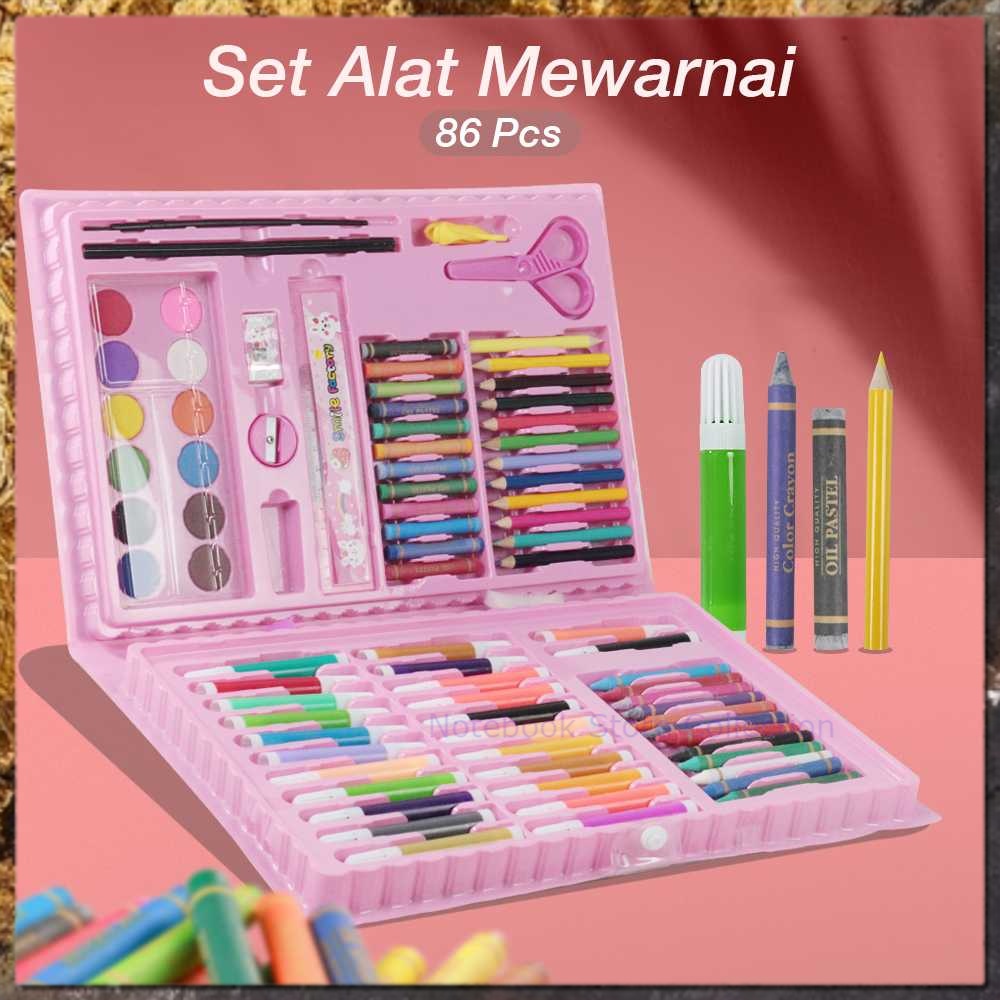 

Notebook Store Collection Set Alat Mewarnai Anak Colorful Childrens 86 PCS