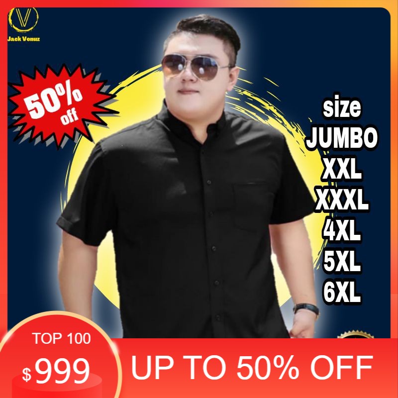 Kemeja Jumbo Cowok Lengan Pendek Baju Hem Pria/Kondangan nikahan resepsi