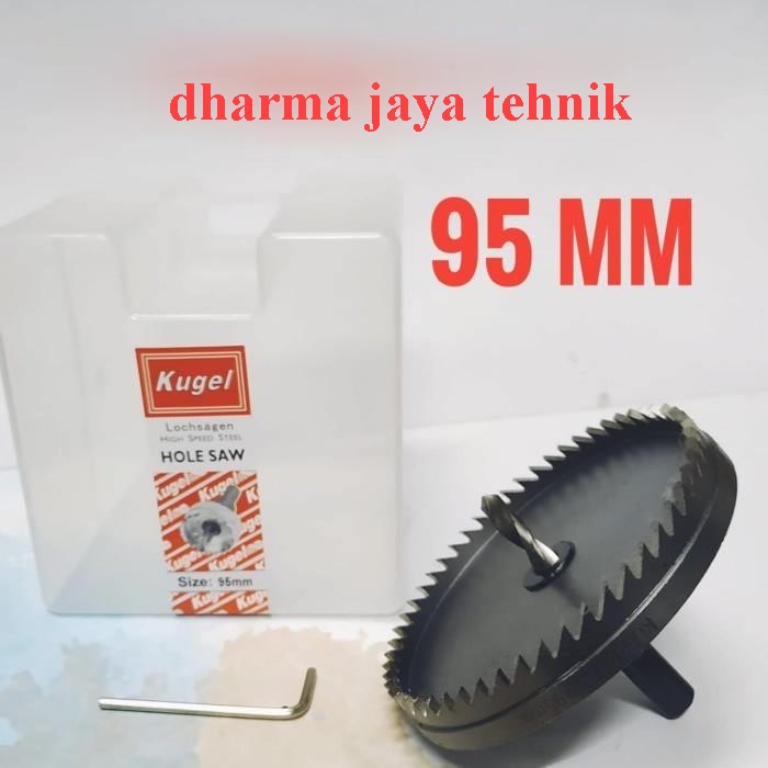 Holesaw Besi HSS 95mm Kugel | Hole saw Mata Bor Lubang Besi 95 mm -DJT