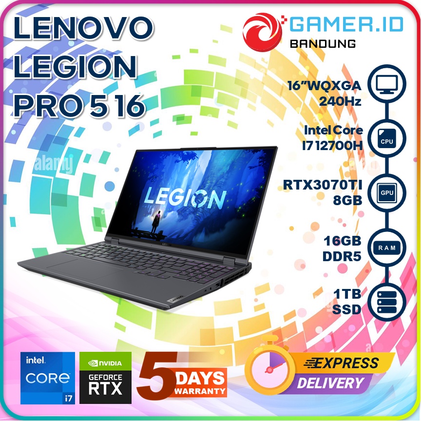 LENOVO LEGION 5 PRO 16 I7 12700H RTX3070TI 16GB 1TB 16.0WQXGA 240HZ