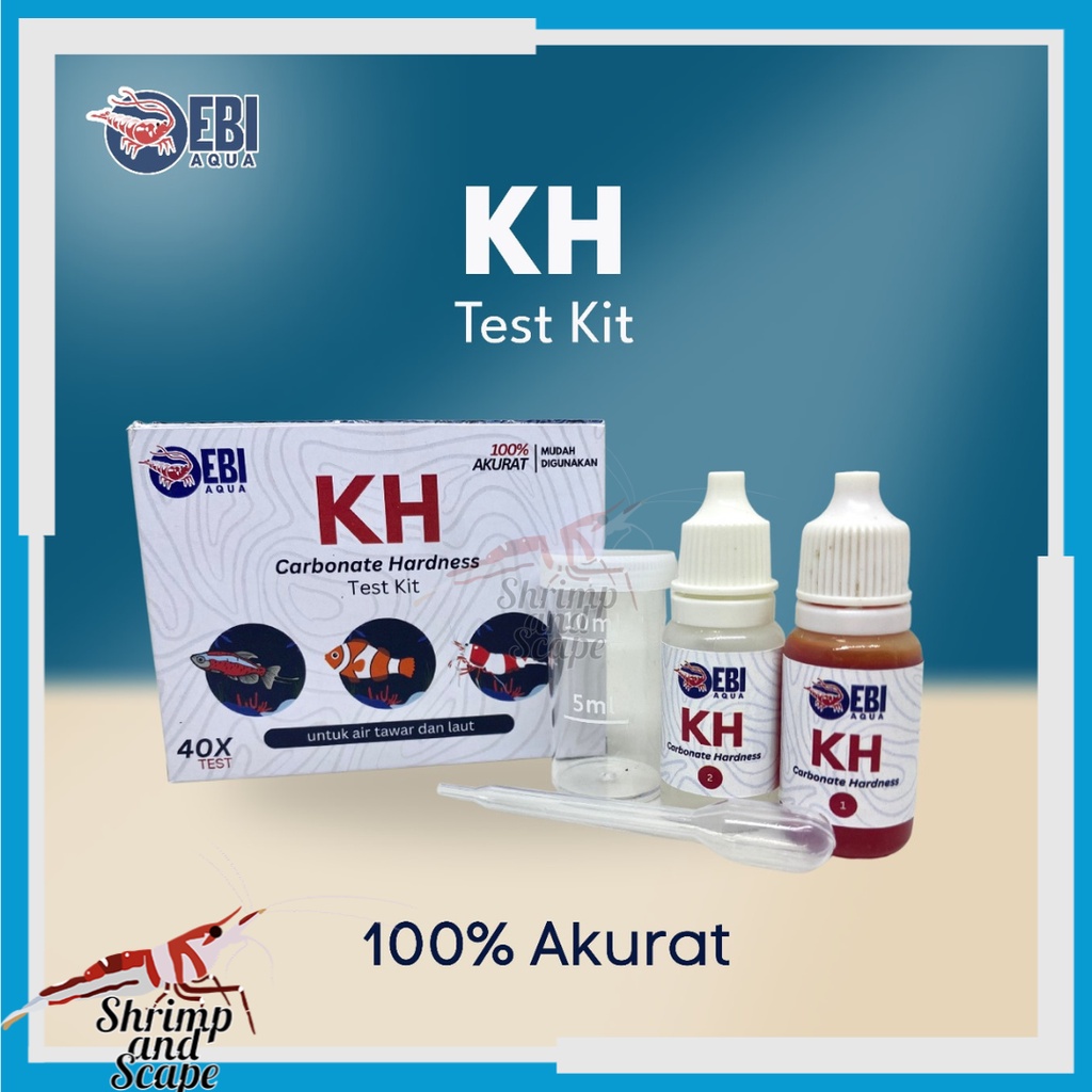 EBI KH Water Test Kit Alat Tes Air Carbonate Hardness Aquascape Reef
