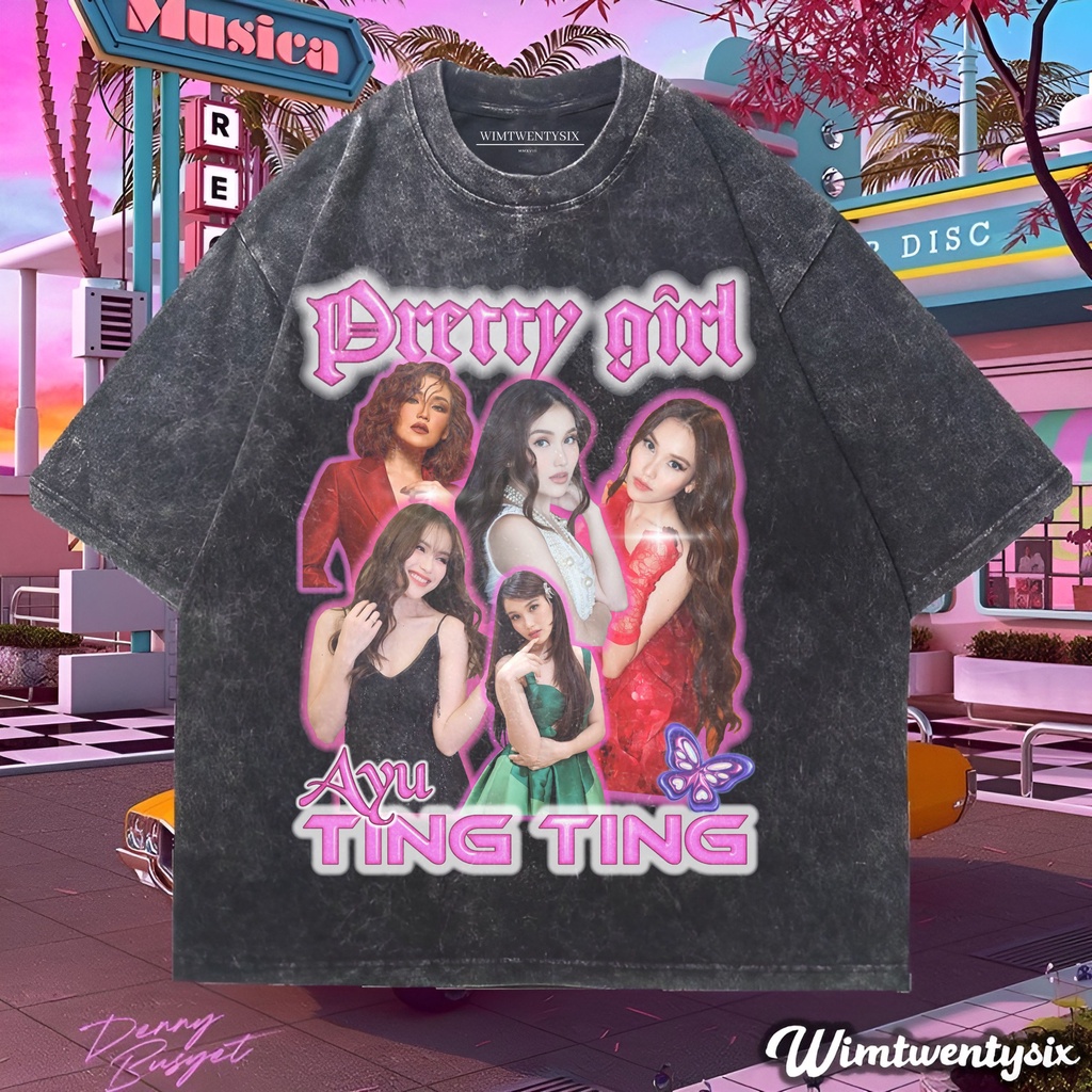 Wimtwentysix “Kaos oversize ayu ting ting” kaos oversized washing | vintage tee