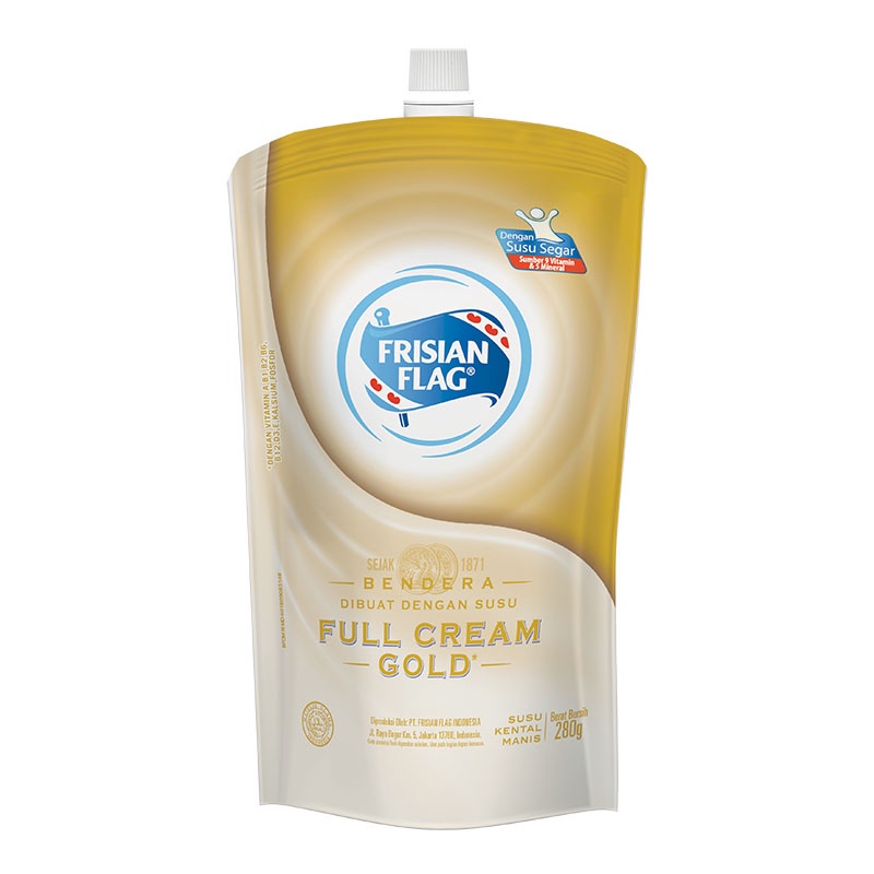 

FRISIAN FLAG Bendera Kental Manis Full Cream Gold Pouch 280 g