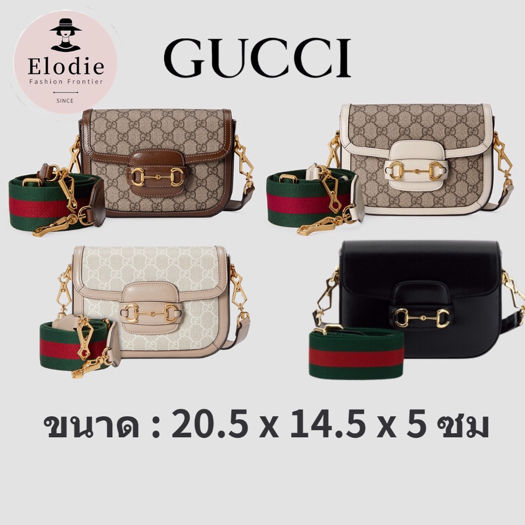 French New Gucci Women's Classic Shoulder Bag/Gucci Horsebit 1955 Series Mini Handbag