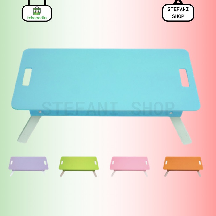 Meja Lipat / Laptop / Lesehan / Belajar anak / Ngaji / Makan / Baca - meja plastik