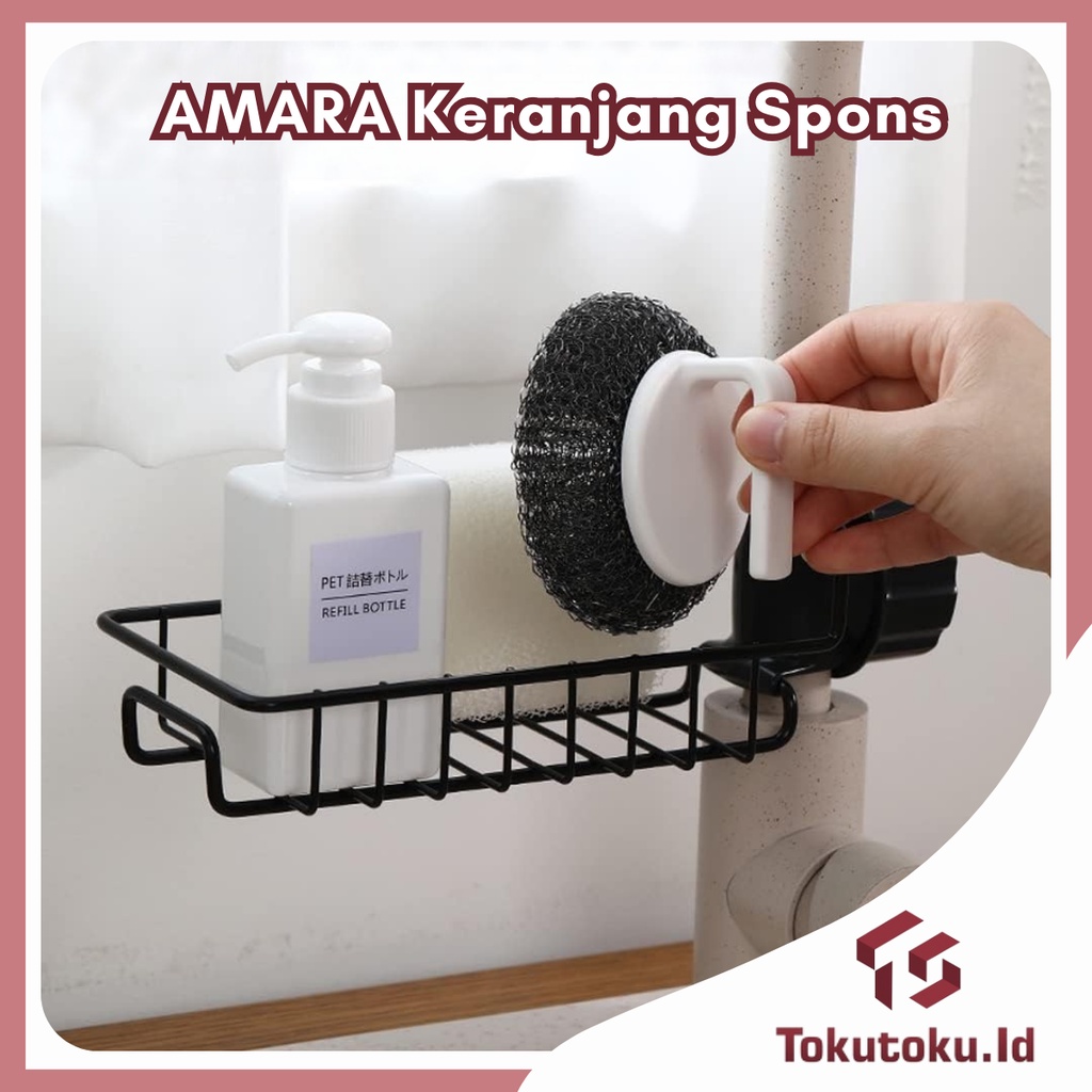 Rak Wastafel Cuci Piring Stainless Portable Rak Wastafel Tempat Spon Dapur