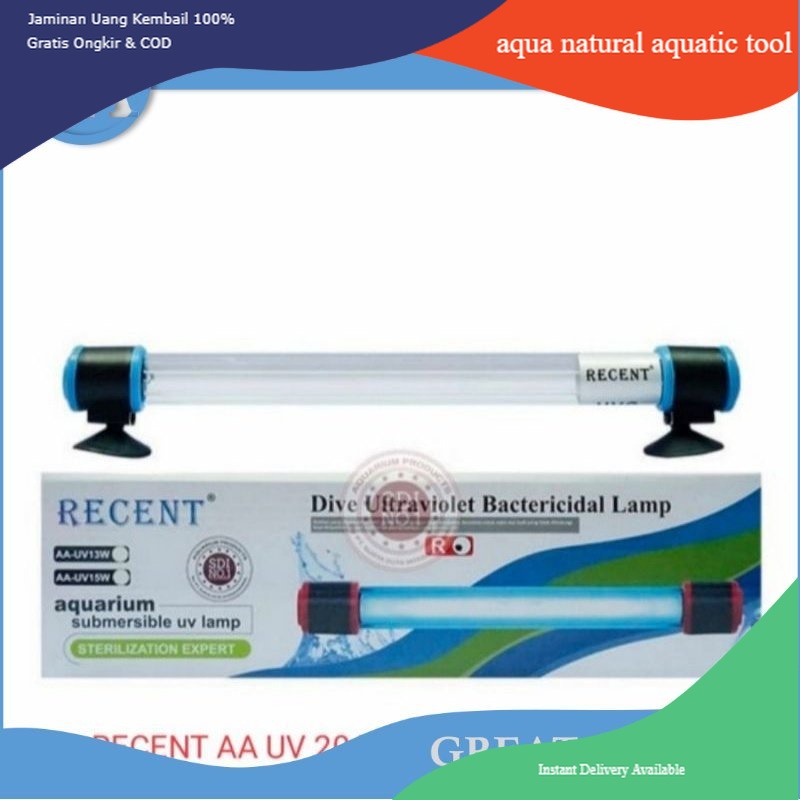 lampu uv 20 WATT recent 20 W aquarium kolam 20 watt