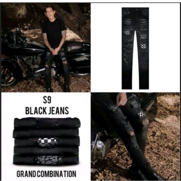 RUCAS JEANS55 [ORIGINAL] RUCAS SEASON 9 GRANDCOMBINATION BLACK JEANS