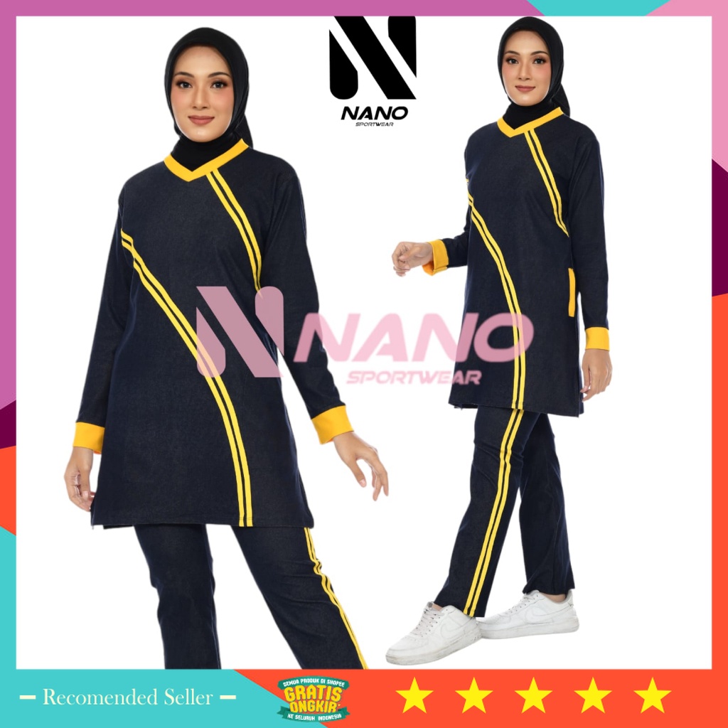 ⭐⭐⭐⭐⭐ Setelan Baju Muslimah Olahraga Terkini kekinan Sport / BAJU SENAM MUSLIM / SETELAN SENAM MUSLI
