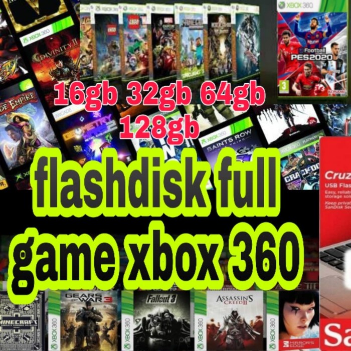 MURAH-  game xbox via flashdisk - 16gb- 1.2.23