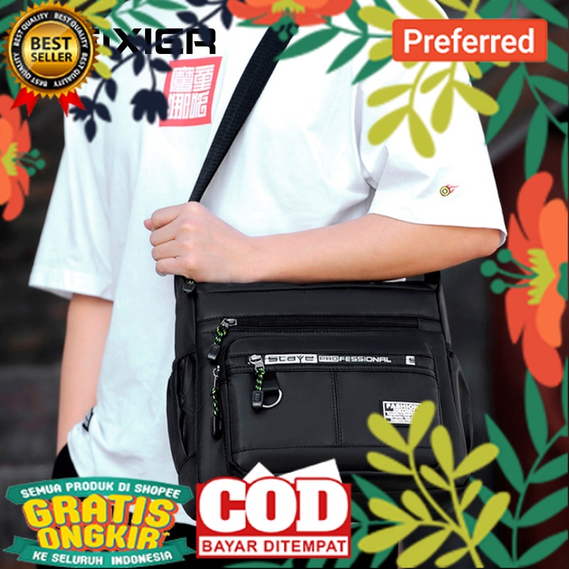 WEIXIER D236 Tas Selempang Pria Sling Bag Anti Air WK-SBY// TAS KEREN KEKINIAN TERMURAH/ TAS SLEMPAN