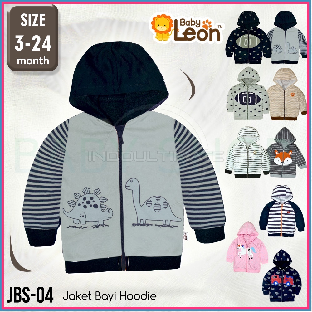 0-2 tahun SNI BABY LEON Jaket Anak Bayi Balita JBS-04 Hoodie sweater Topi / Baju Kaos Jaket Anak Bay