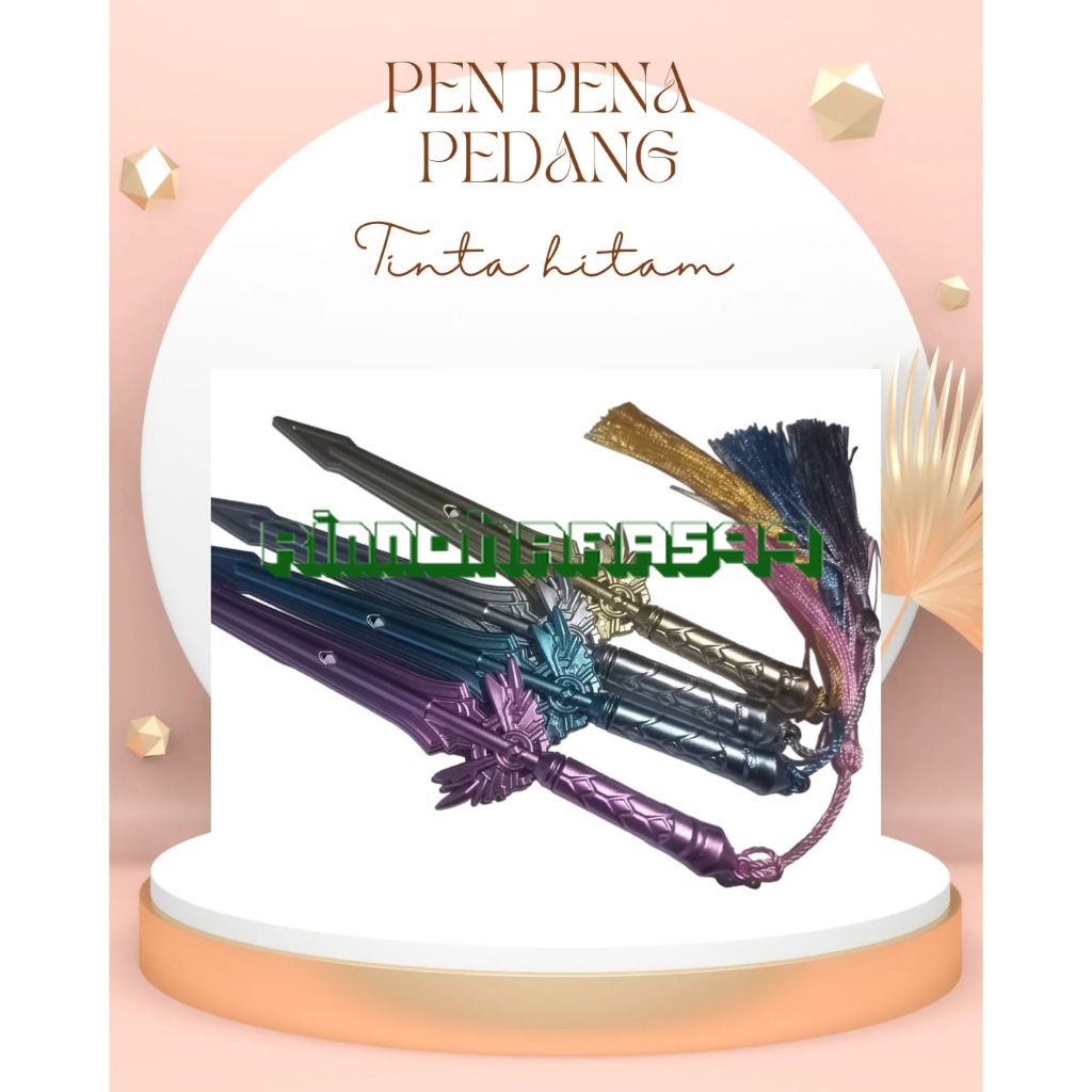 

PEN PENA PEDANG TINTA HITAM ALAT TULIS SEKOLAH BOLPOIN LUCU UNIK 0817