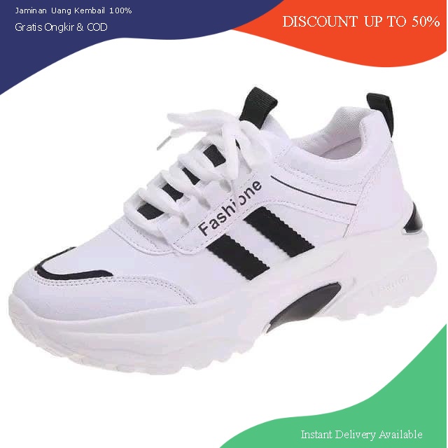 PVN Sepatu Cewek Wanita Kasual Olahraga Running Tinggi Import Premium Quality shoes Sport Trendy K-F