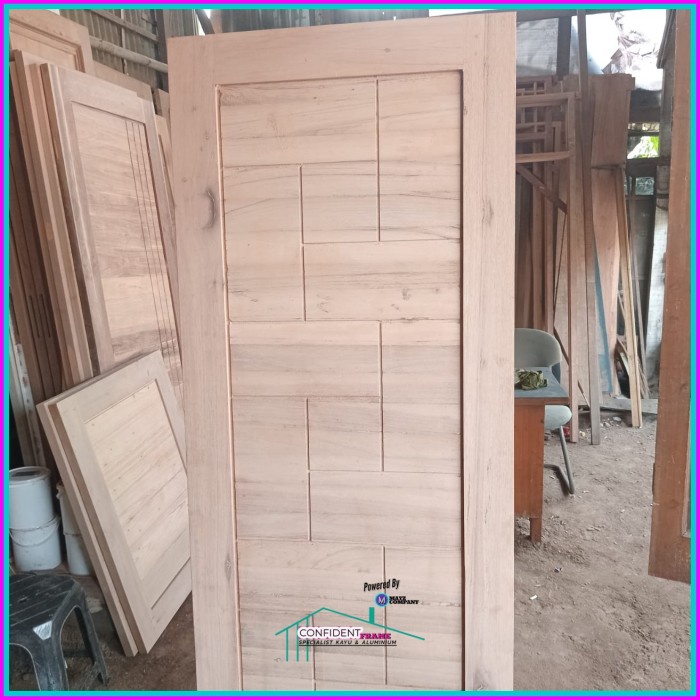 Daun Pintu Kayu Minimalis MERANTI/Pintu MERANTI/Pintu Kamar/Pintu Kayu