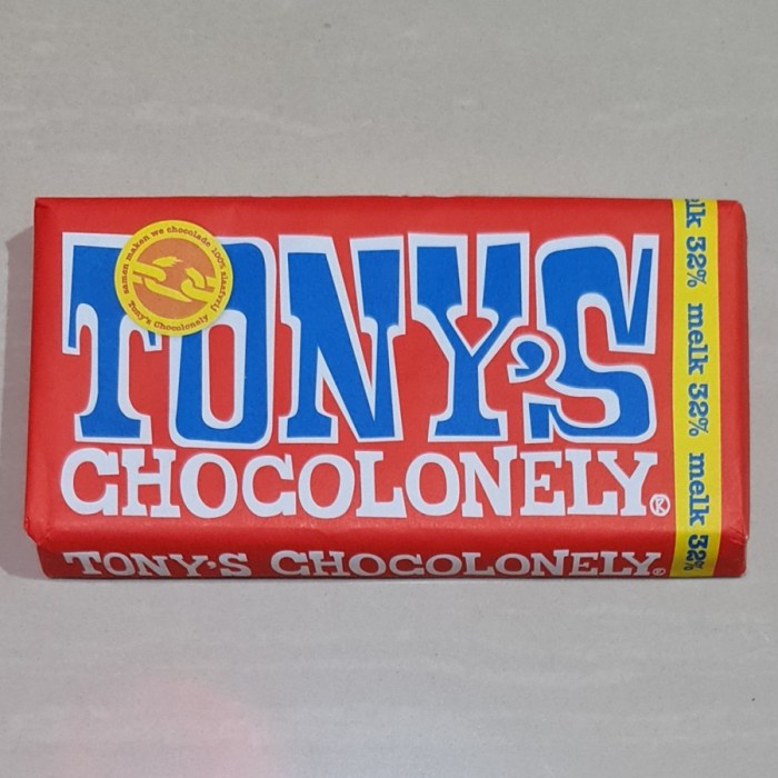 

Tony's Chocolonely Milk Chocolate Bar 180 Gram Impor
