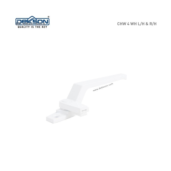 TERPERCAYA Casement Handle Dekkson CHW 4 L-R/H WH Gagang Jendela Putih