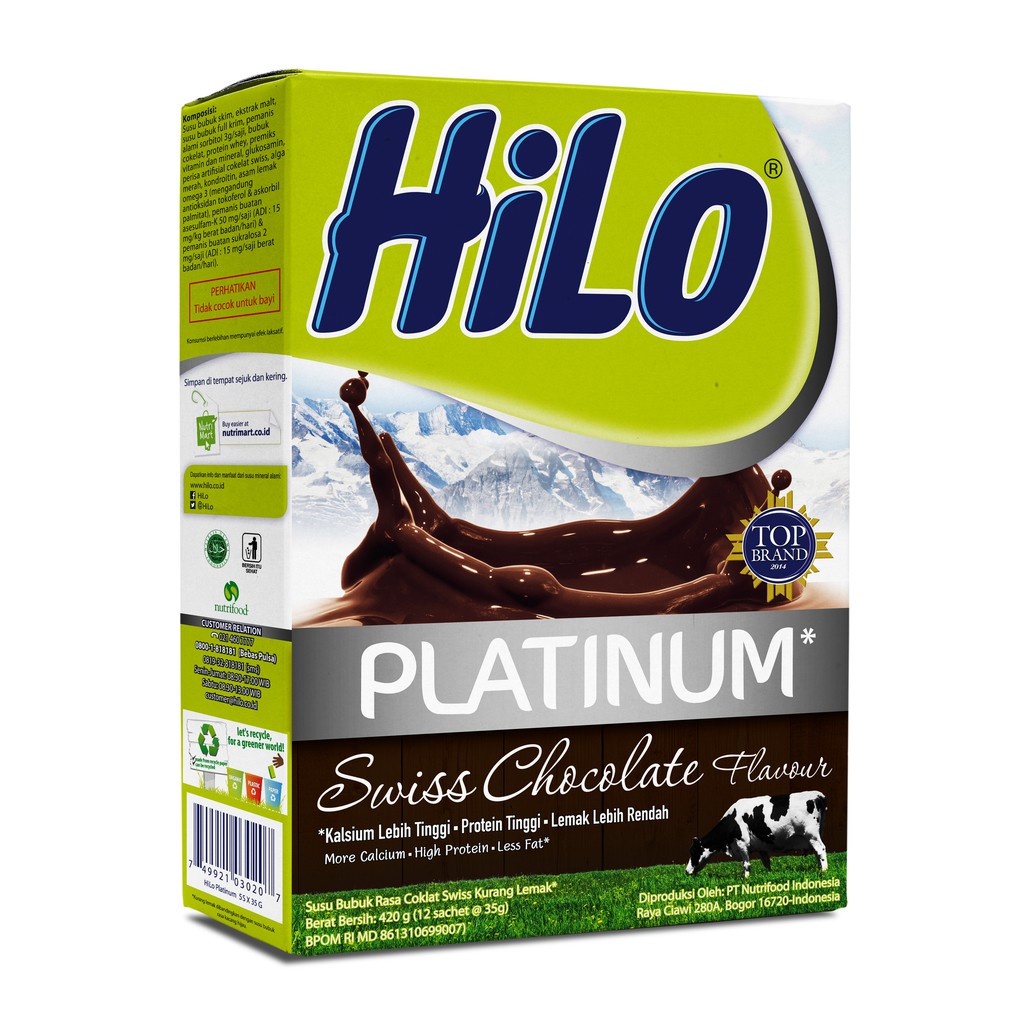 

HI-LO PLAT 420GR SWISS CHOCOLATE
