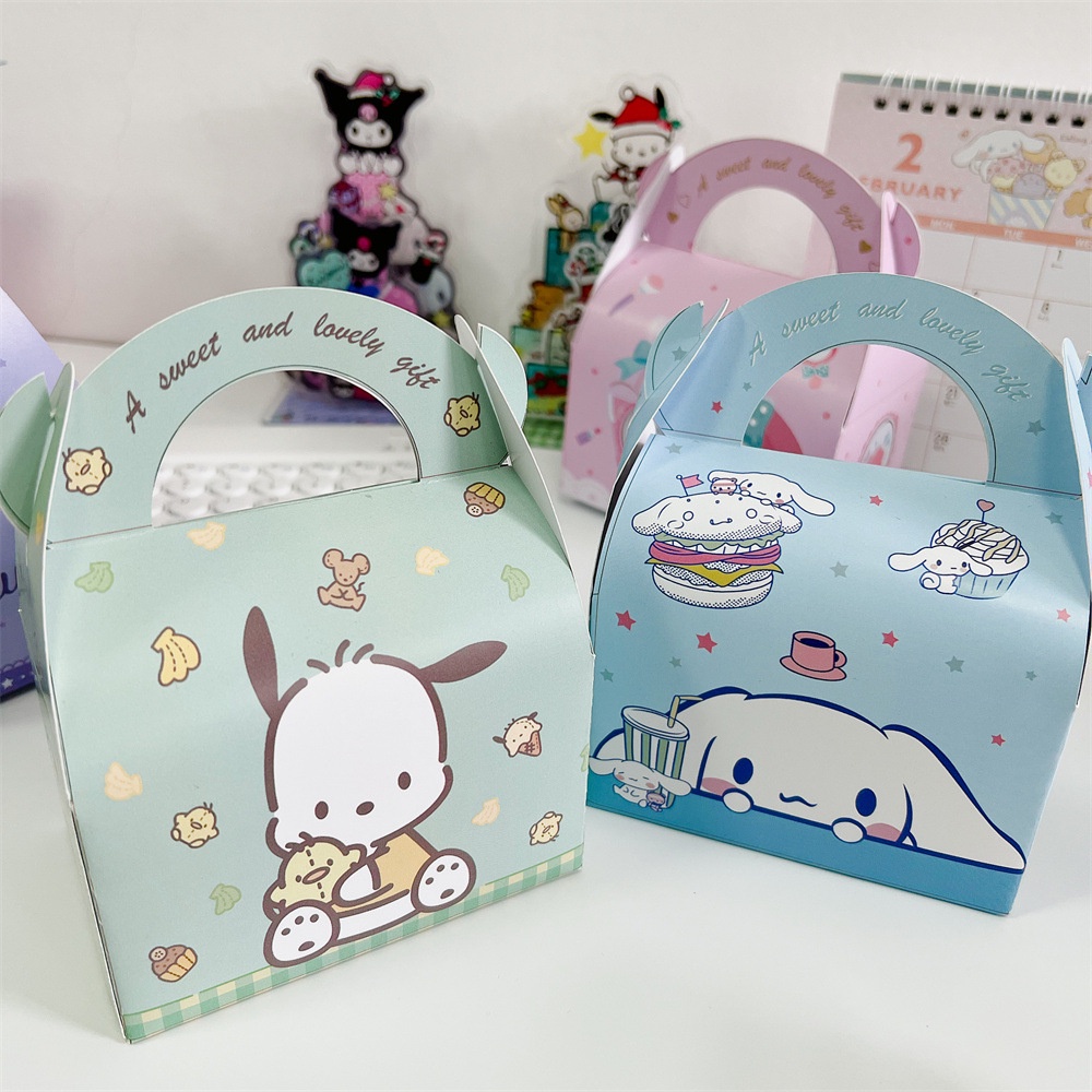 

KOTAK SOUVENIR SNACK SANRIO CINNAMOROLL KUROMI MELODI / GOODIEBAG SNACK KARAKTER SANRIO