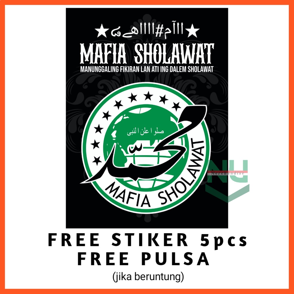 Bendera Mafish / Mini Flag Bendera Umbul Umbul / Bendera Mafia Sholawat Besar / Bendera Majelis Syek