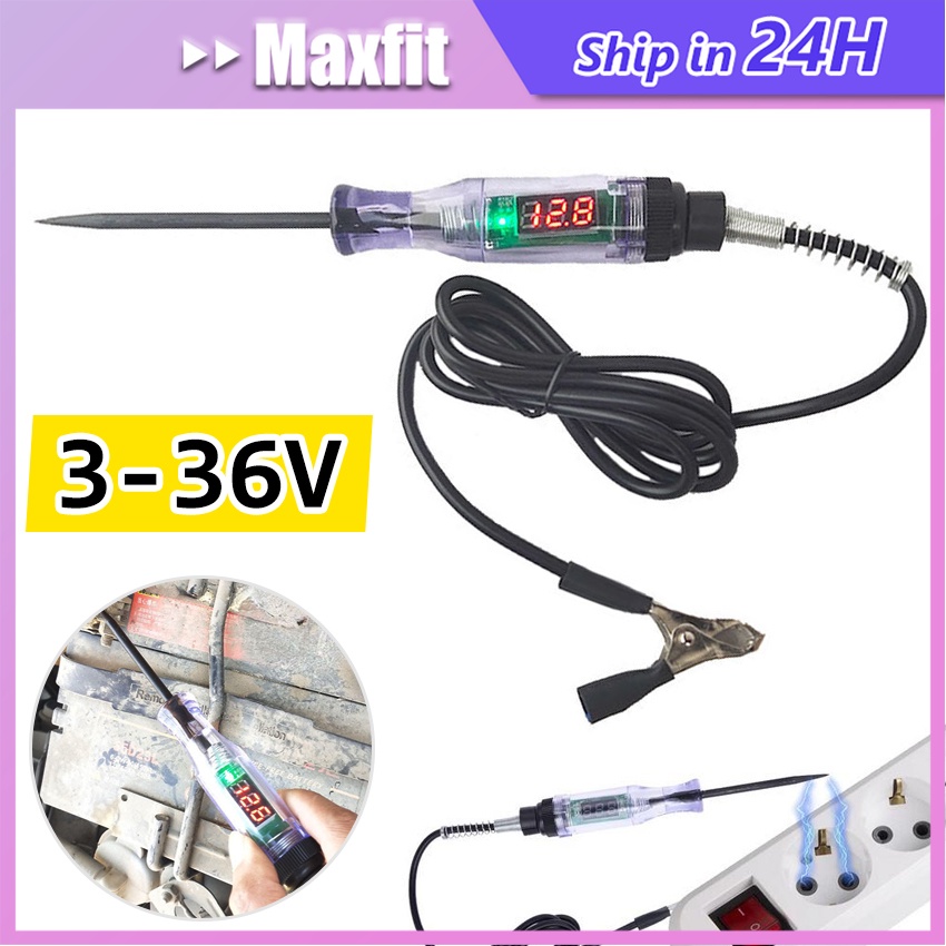 Tespen Digital DC Test Pen 12v Taspen DC Tespen Alat Test Pen Tes Pen Tester Deteksi Arus Listrik DC