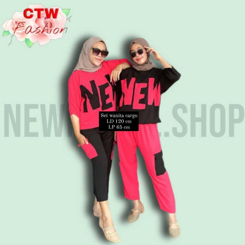 TERBARU SETELAN WANITA KEKINIAN  CARGO/ ONE SET WANITA CARGO /SETELAN DEWASA/ SETELAN OOTD /SETELAN 