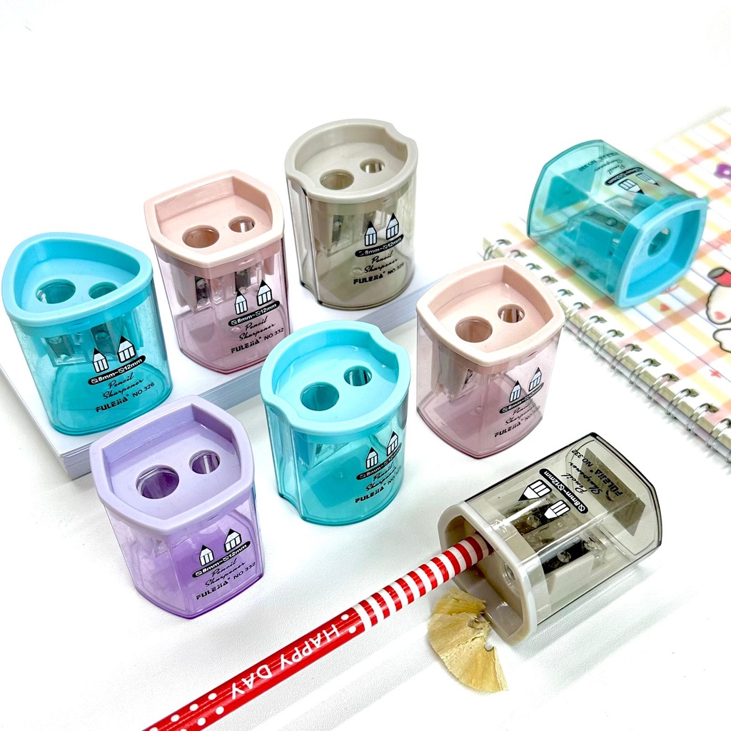 

FBI Rautan Pensil Kayu 2 Lubang/Pencil Sharpener/Orotan Pensil Kayu